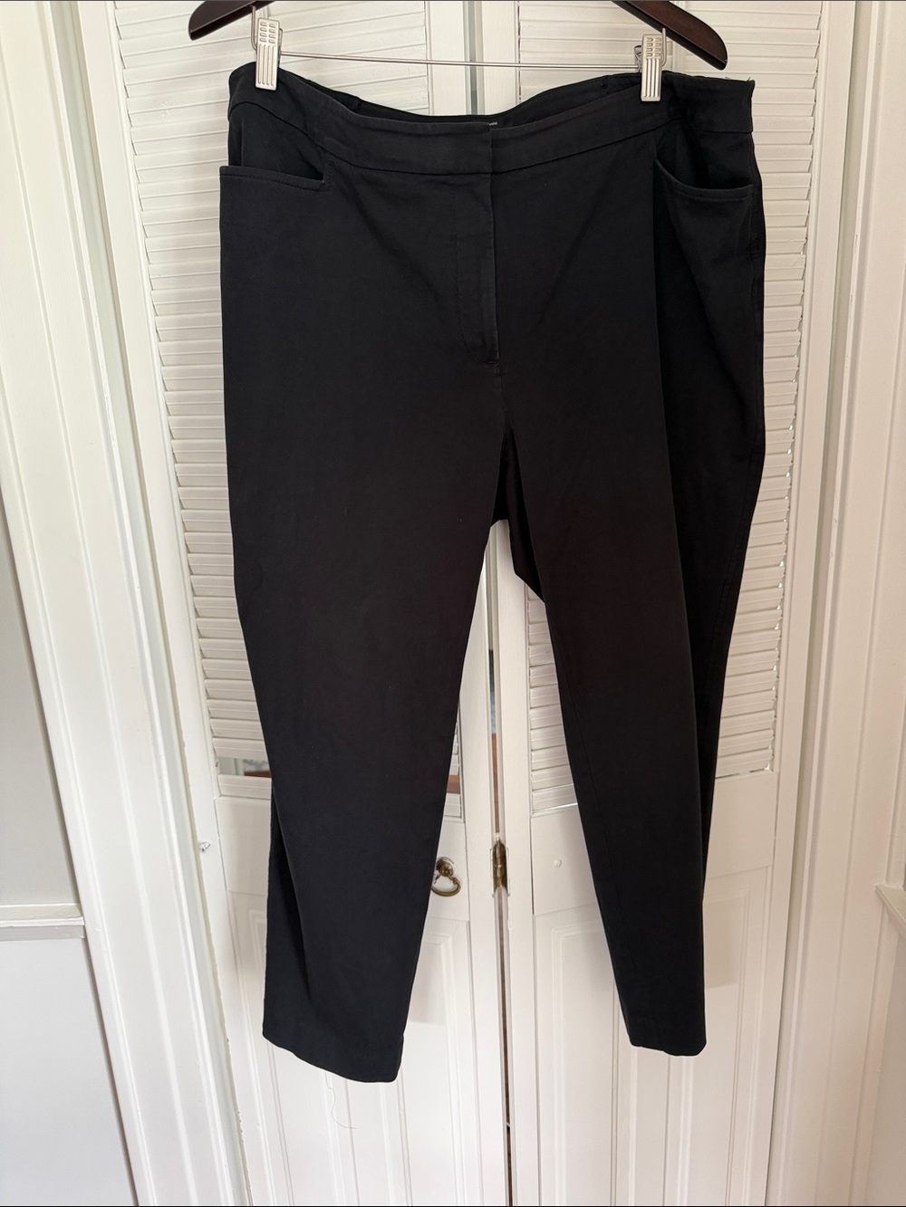 Black Slim Ankle Pants